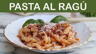 PASTA AL RAGÚ  Receta italiana [upl. by Letnahs]