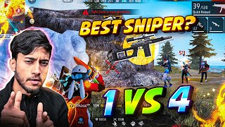 New Dangerous Weapon VSK94 Sniper Solo VS Squad OP Gameplay  Free Fire Max [upl. by Renfred]