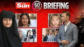 Shamima Begum dealt UK return blow amp shock rant at Maddie suspect trial  60Second Briefing [upl. by Hoffert217]