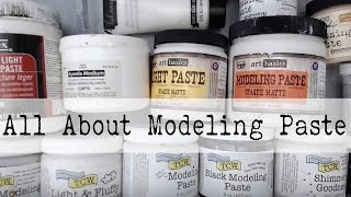 Beginner Mixed MediaAll About MODELING PASTEWhat is MODELING PASTE How to Use it [upl. by Nosnarb]