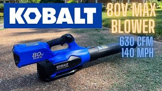 KOBALTs 80V Blower Astonishing RunTime [upl. by Zamora404]