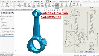 Connecting Rod Parts and Assembly in SolidWorks [upl. by Stewardson822]