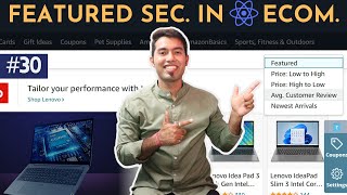 React Ecommerce Website 30 Amazon Like Sorting Products in React 🔥 P2 [upl. by Kris]