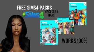 Tutorial  ALL THE SIMS 4 PACKS FOR FREE FOR MACBOOKamp IMAC [upl. by Heller]