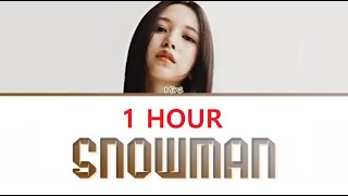 TWICE MINA Snowman 1hour  TWICE MINA Snowman 1時間耐久  트와이스 미나 Snowman 1시간 Color Coded Lyrics [upl. by Merline]