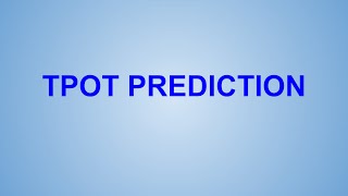 TPOT PREDICTION [upl. by Leahcim]