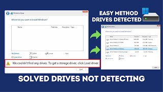 We couldnt find any drives To get a storage driver click load driver Windows 1110 Solved Issue [upl. by Haleelahk]