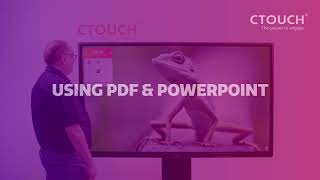 CTOUCH Riva 2  how to use PDF amp PowerPoint [upl. by Nednal]