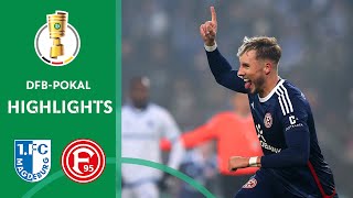 TWO goals in the last 5 Min  FC Magdeburg  Fortuna Düsseldorf 12  Highlights  DFBPokal 2324 [upl. by Acyre]