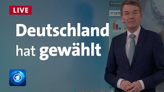 Bundestagswahl Prognose Hochrechnungen Stimmen und Analysen  LIVE [upl. by Ghassan]