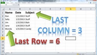 Excel VBA Basics 8  Find the LAST ROW or COLUMN dynamically and clearing out your last report [upl. by Ardnohsal]