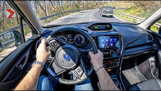 NEW Subaru Forester 2022 20IL EBOXER 150HP  POV Test Drive 1168 Joe Black [upl. by Seitz]