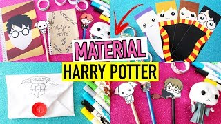 MATERIAL ESCOLAR HARRY POTTER  30 Ideias Para Volta Às Aulas [upl. by Asilat]