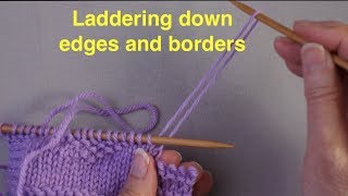 Fixing Mistakes Laddering Down an Edge or Border [upl. by Hgielra272]