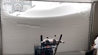 Snow blizzard hits parts of Canada [upl. by Prestige]