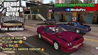 Gta Sa Definitive Edition android  support all android 9101112 versions  no crash 💯real [upl. by Sewole825]