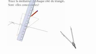 Médiatrices dun triangle [upl. by Reinnej399]