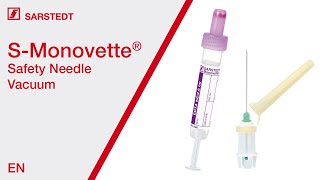 Blood collection Vacuum with the SMonovette® ISO colour code and SafetyNeedle [upl. by Anoyk]