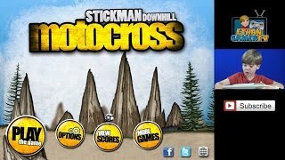 Ethan Gamer plays STICKMAN Downhill Motocross iPad [upl. by Acherman865]