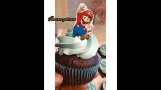 cupcake super Mario avec crème meringue Suisse [upl. by Hewitt]