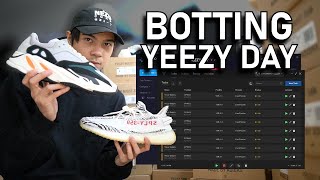 Botting Yeezy Day 2021  HUGE RESTOCKS Sneaker Reselling Vlog Live Cop [upl. by Aziza]