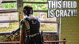 INSANE Paintball Battle on the CRAZIEST Field Ever Magfed paintball [upl. by Anirres]