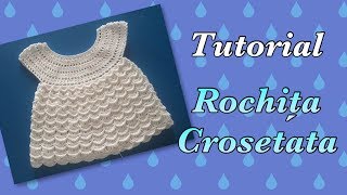 TUTORIAL  Rochita crosetata cu raglan rotund [upl. by Vicki]