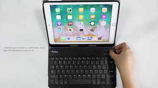 How To ConnectPair ProCase UltraSlim Wireless Keyboard Case to New iPad Air 2020 amp iPad Pro 2020 [upl. by Godfrey843]