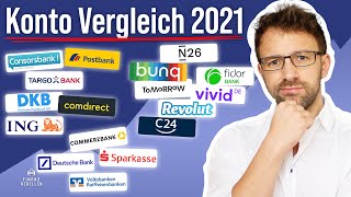 Girokonto Vergleich 2021  Wer hat das beste kostenfreie Girokonto [upl. by Nnagem517]