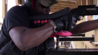 Shooting the Mossberg Maverick 88 shotgun [upl. by Aneladgam264]