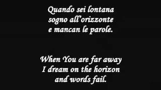 Andrea Bocelli Con Te Partiro English lyrics translation [upl. by Nerraw]