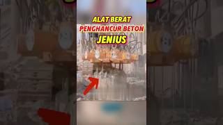 Alat berat penghancur kolom beton yg jenius👍youtubeshorts alatberat shorts [upl. by Yerok567]