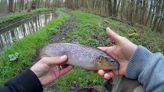 Ouverture pêche de la truite au toc 2018 en Eure et Loir 28 PARTIE 56 HD [upl. by Einohtna]