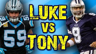 How Luke Kuechly outsmarted Tony Romo Drew Brees and Andrew Luck [upl. by Allcot]