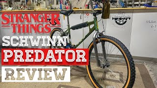 Schwinn Predator Stranger Things Series 3 BMX Review [upl. by Aonehc818]