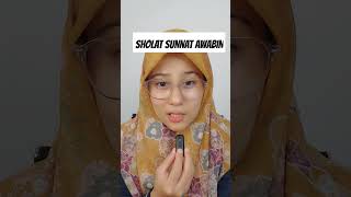 Tutorial Sholat Sunnah Awabinsholatsunnah doa amal [upl. by Oiramd]