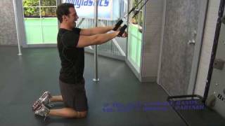 HOW TO DO Straight Arm Lat Pulldown with Resistance Bands [upl. by Eanar916]