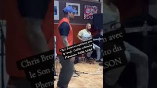 Chris Brown en répétition avec l générique tindika lokito de WERRASON [upl. by Nodnerb31]