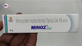 Minoz gel  Minocyline Hydrochloride gel  Minoz Gel Uses Benefits Dosage Review in Hindi [upl. by Ollopa14]