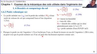 Ingénierie des fondationsChapitre1 Examen de la mécanique des sols Partie8Densités et compactage [upl. by Eiralc]