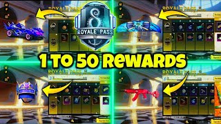 MONTH 8 ROYAL PASS 1 TO 50 REWARDS 🔥 M8 ROYAL PASS 🔥 1 TO 50 RP 🔥 BGMI amp PUBG MOBILE M7 ROYAL PASS [upl. by Hola]