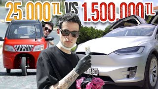 25000TL Elektrikli Araba VS 1500000TL Elektrikli Araba SonradanGörme [upl. by Sallee]