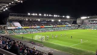 Linfield FC 13 Glentoran 2nd Glens goal [upl. by Nilat]