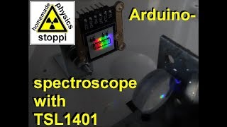 Arduino spectroscope with TSL1401 line sensor and TFTdisplay  Arduino Spektroskop [upl. by Veron]