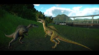 Spinoraptor Hangout  Jurassic World Evolution 2 [upl. by Nniw]