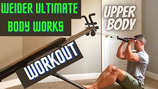 Weider Ultimate Body Works Upper Body Workout Total Gym [upl. by Attelrac276]