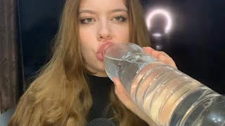 ASMR  Drinking Water  Liquid Shaking Sounds [upl. by Gradey]