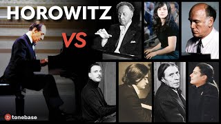 Horowitz vs 7 Pianists Chopin First Ballade [upl. by Ennasor]