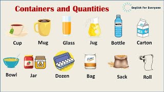 Containers and Quantities Vocabulary [upl. by Reade]