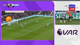 Sean Longstaff disallowed goal vs Manchester City  😱😱😱 [upl. by Francesco]